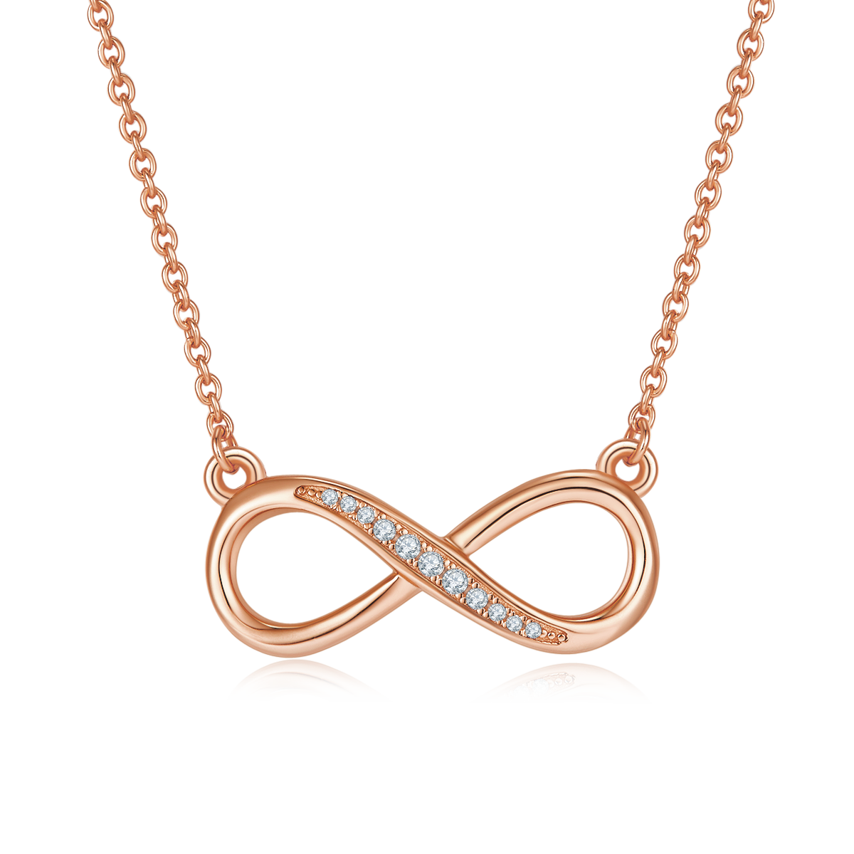 Jane Eyre Unlimited Love Pendant S925 Silver Moissanite Grade D 0.1CT